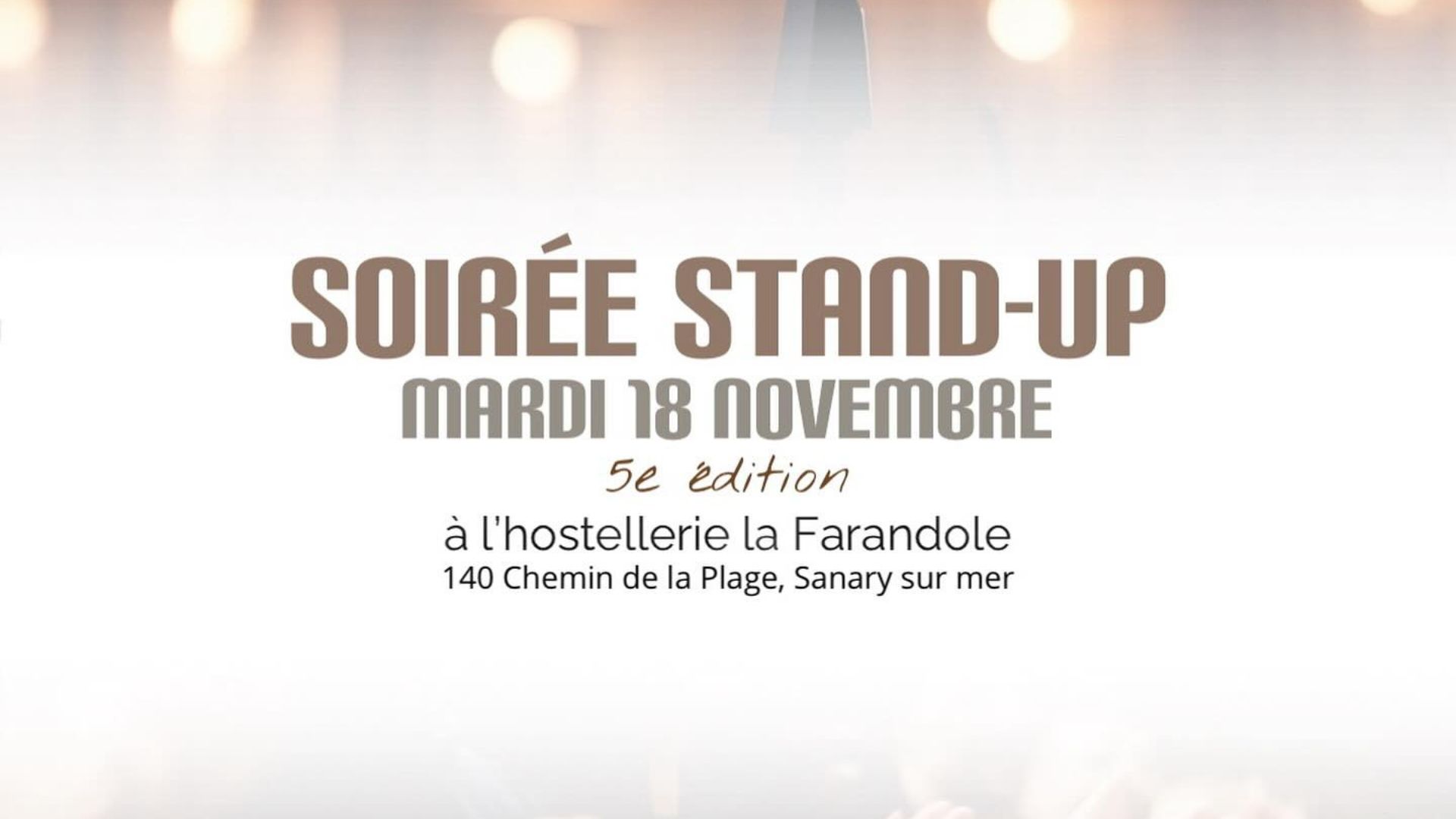 Soire Stand-Up  lHostellerie La Farandole 5? dition
