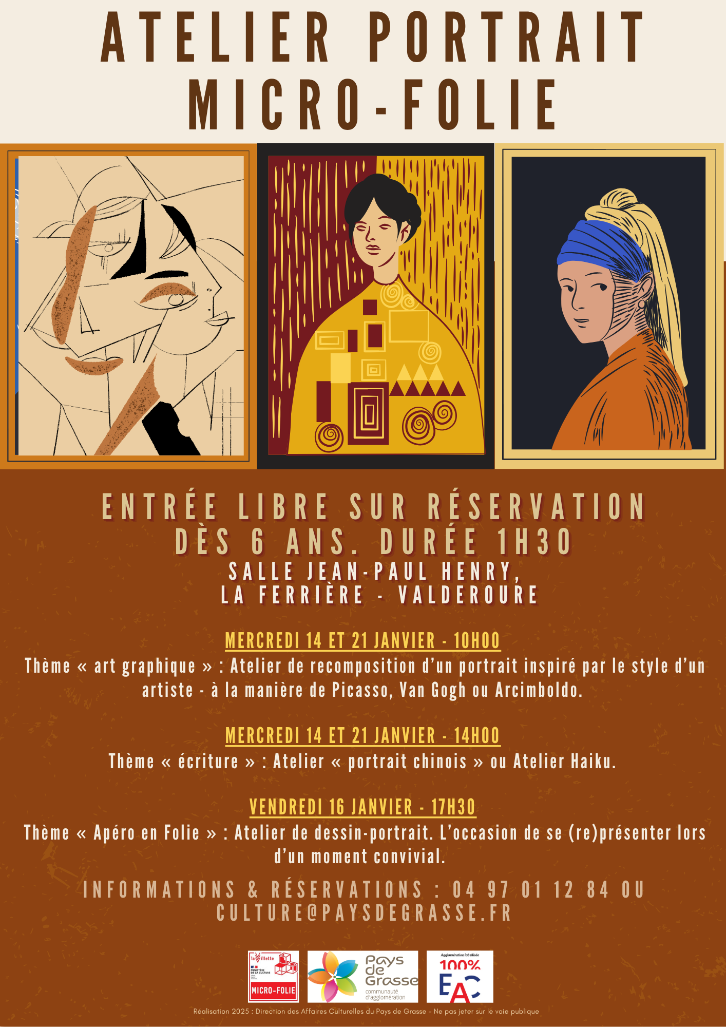 Atelier Micro-Folie sur le portrait