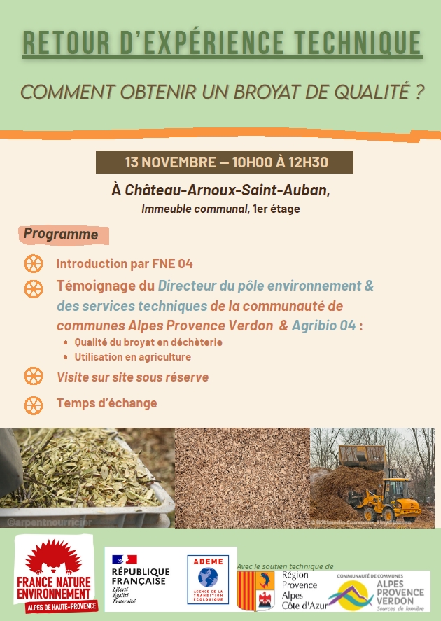 change : retour d'exprience technique Broyat