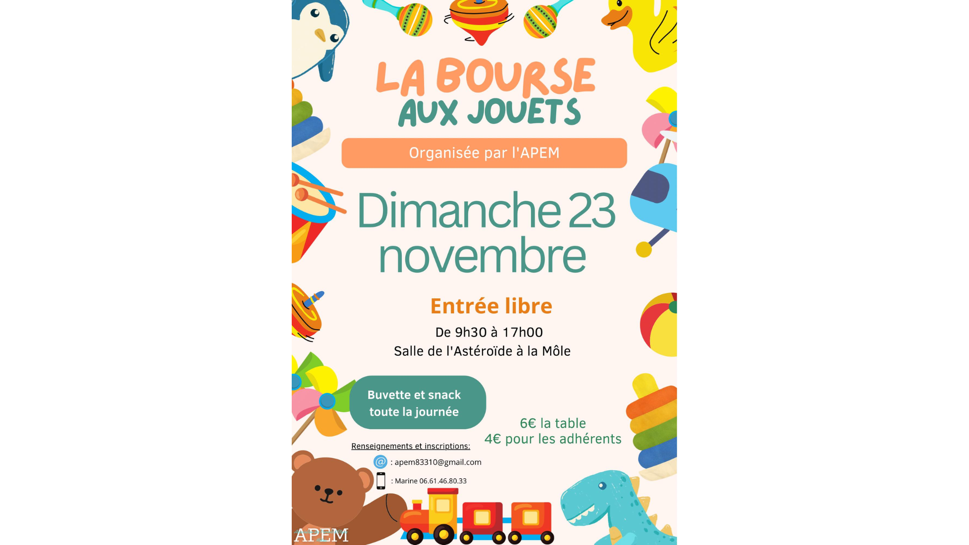 Bourse aux jouets