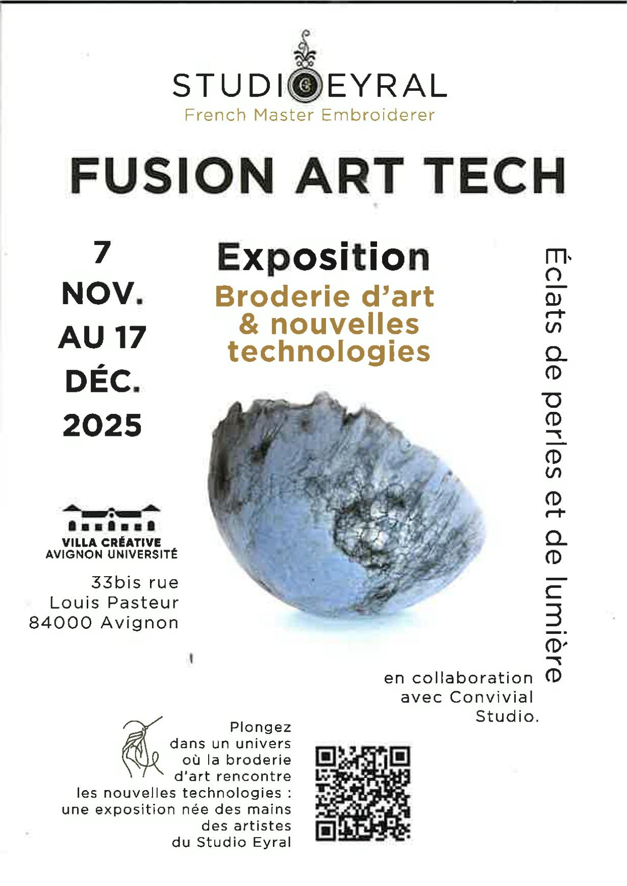 Fusion Art-Tech � �clats de perles et de lumi�re