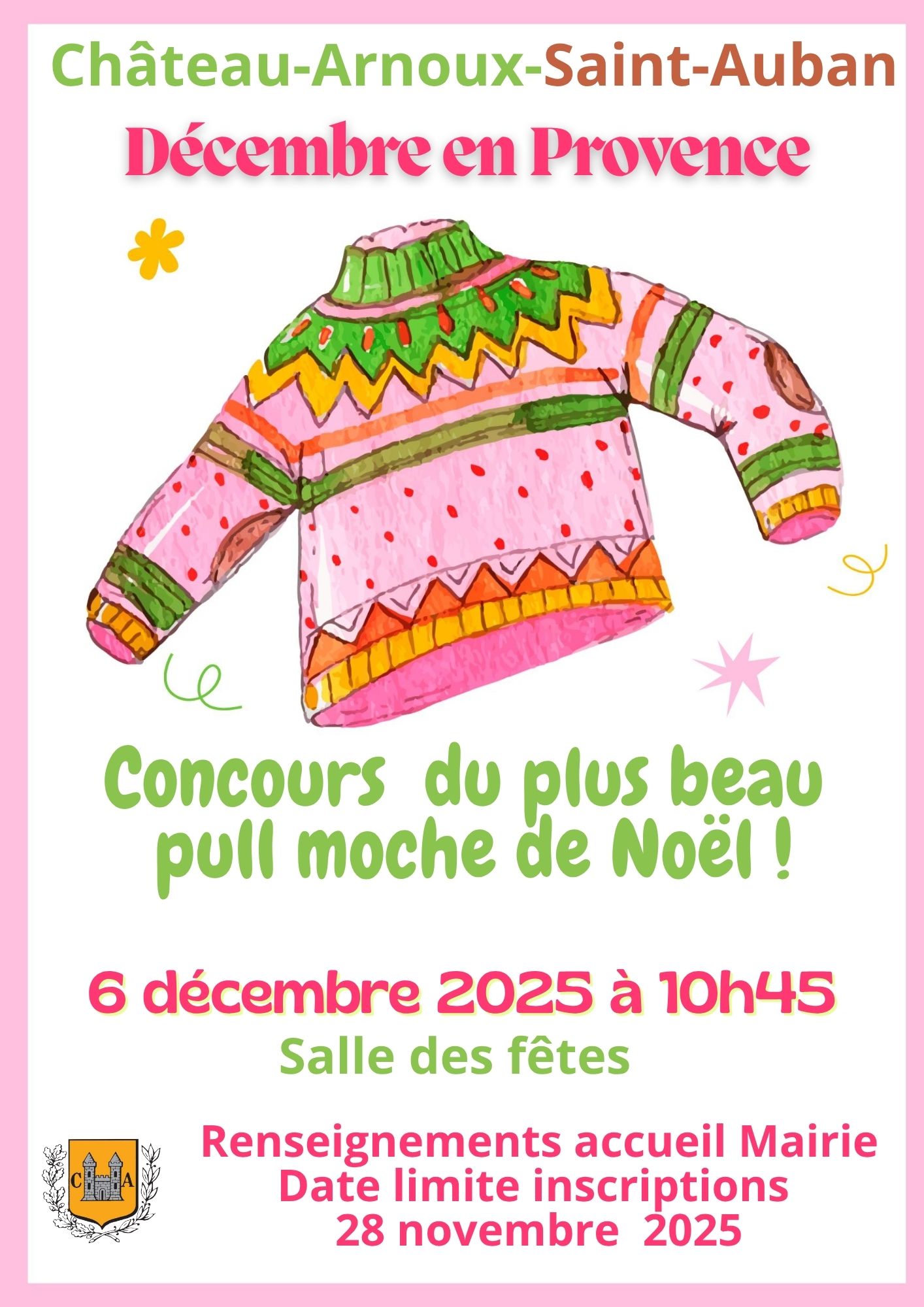 Concours du plus beau pull moche de Nol