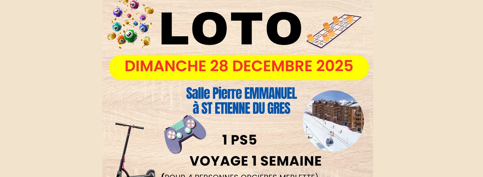 Loto  St. Etienne du Grs - Association Louis Lbre