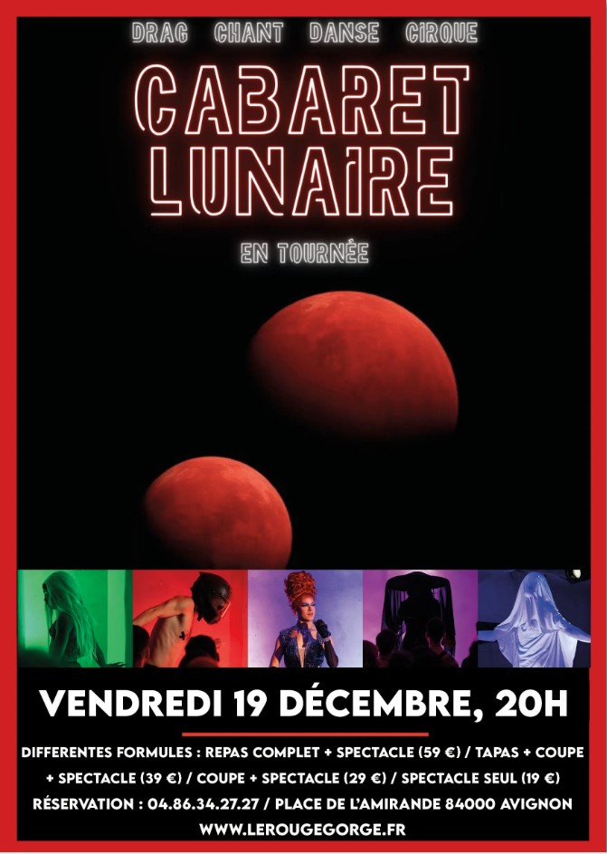 Cabaret lunaire : Drag, chant, danse, cirque