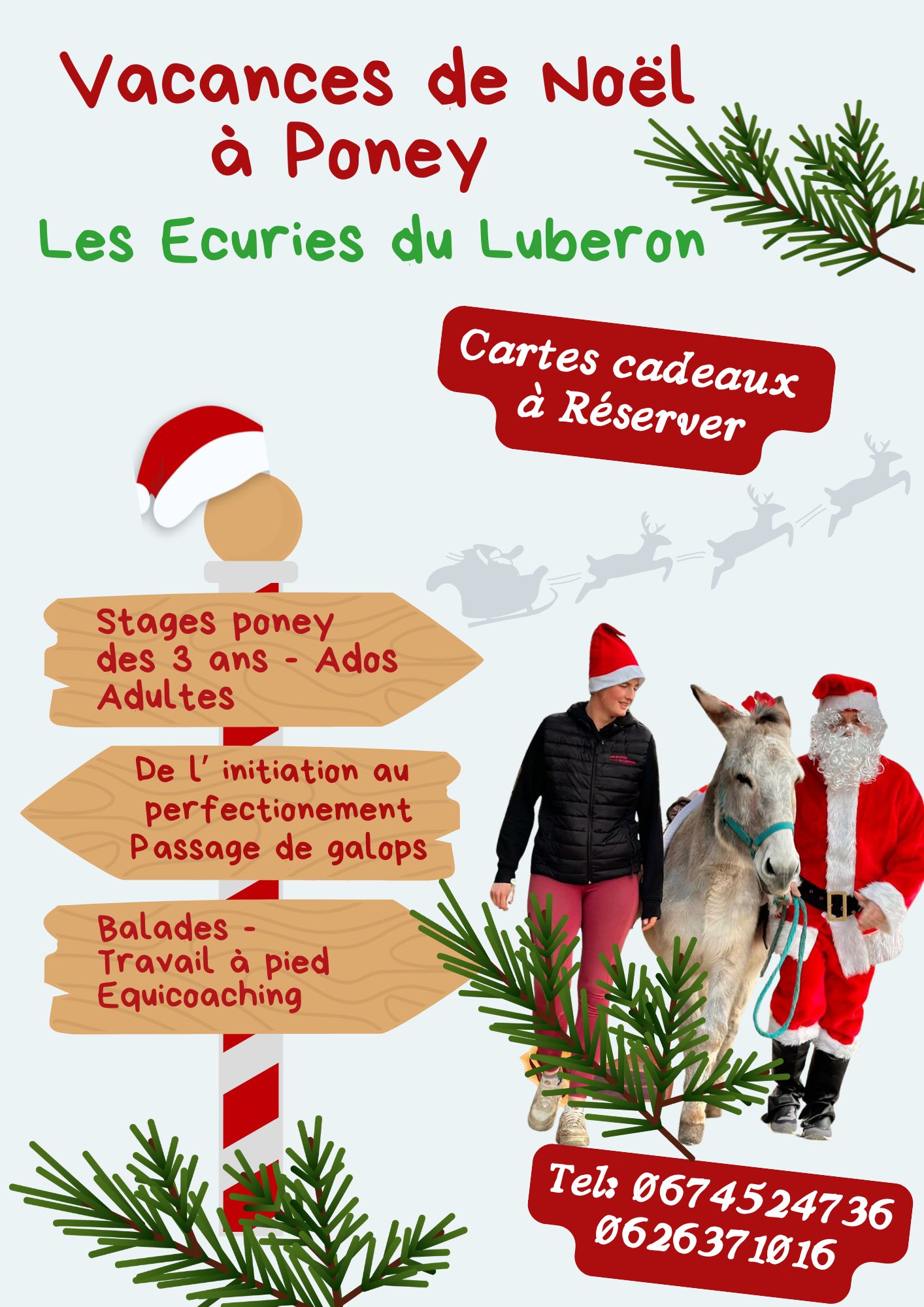 Vacances de Nol  poney