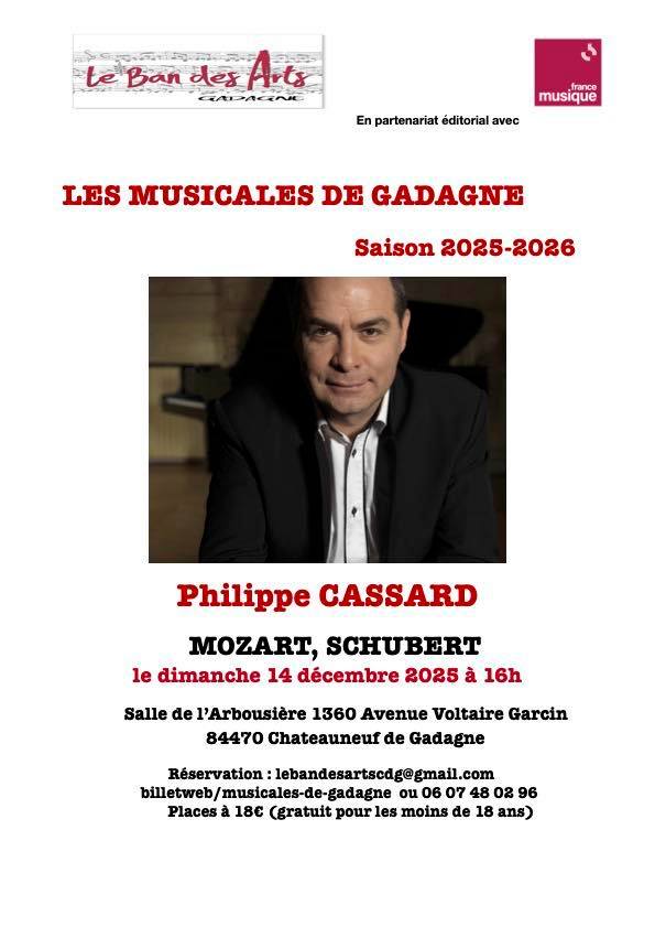 Les Musicales de Gadagne : Philippe CASSARD