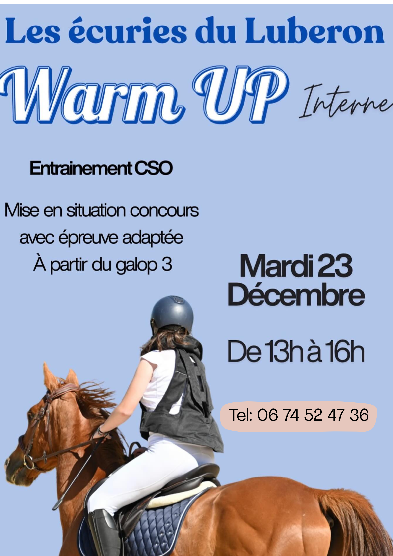 Warm up questre de Nol