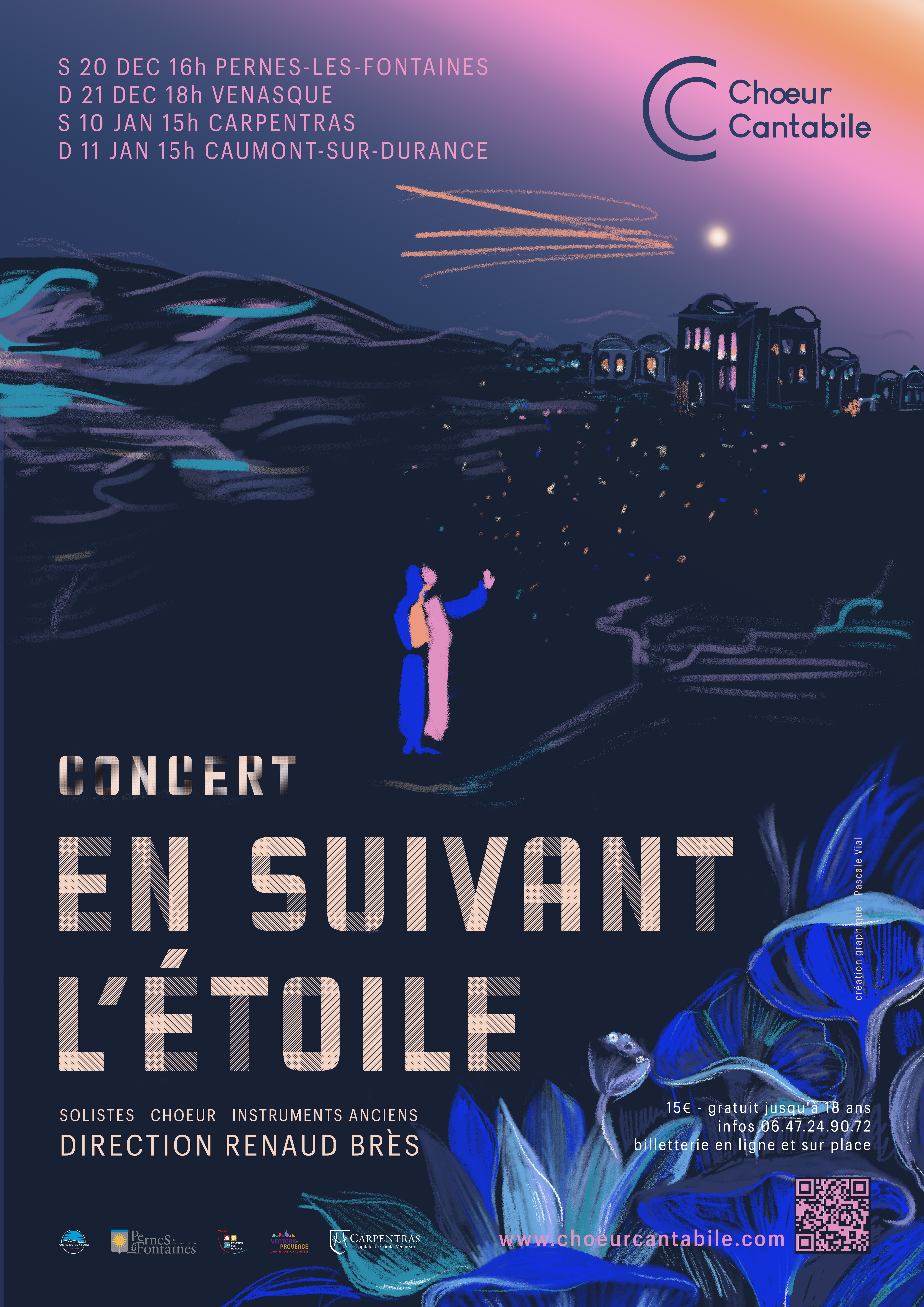 Concert Caumont-sur-Durance Chur Cantabile : En suivant l'toile