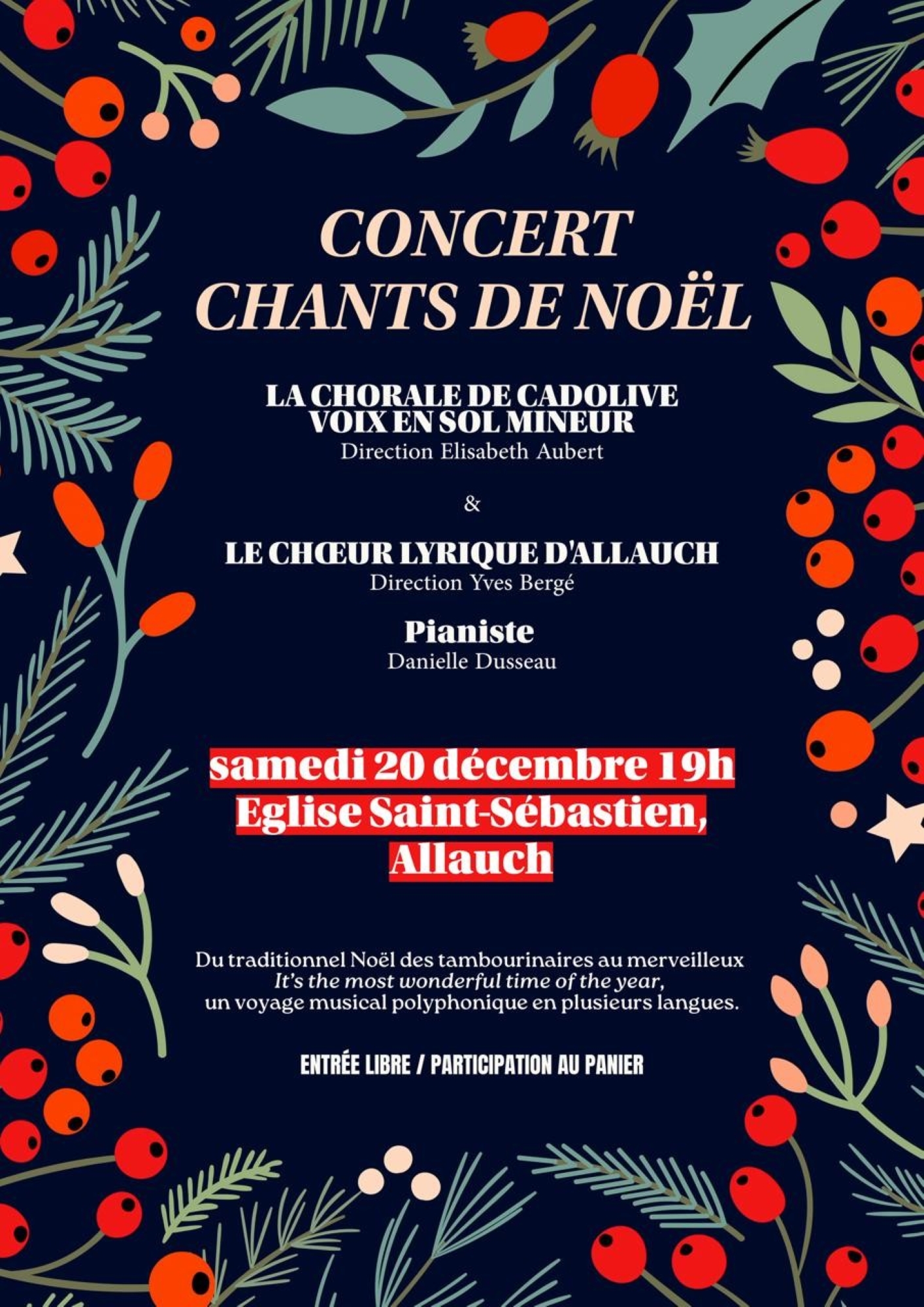 Concert chants de Nol
