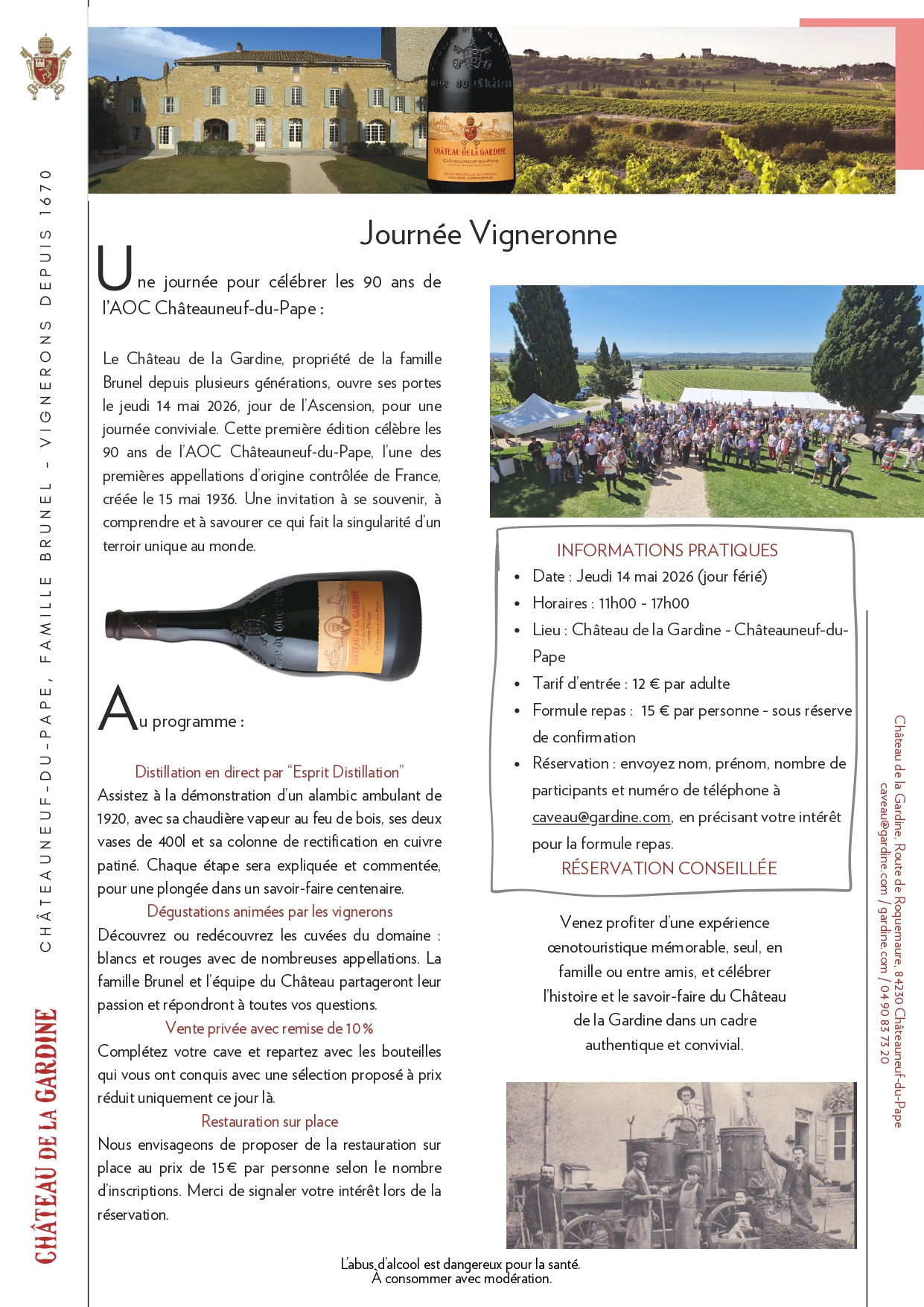 Journ�e Vigneronne au Ch�teau de la Gardine