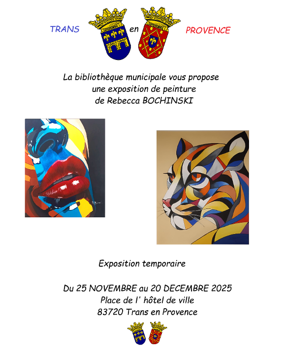 Exposition de peinture Rebecca Bochinski