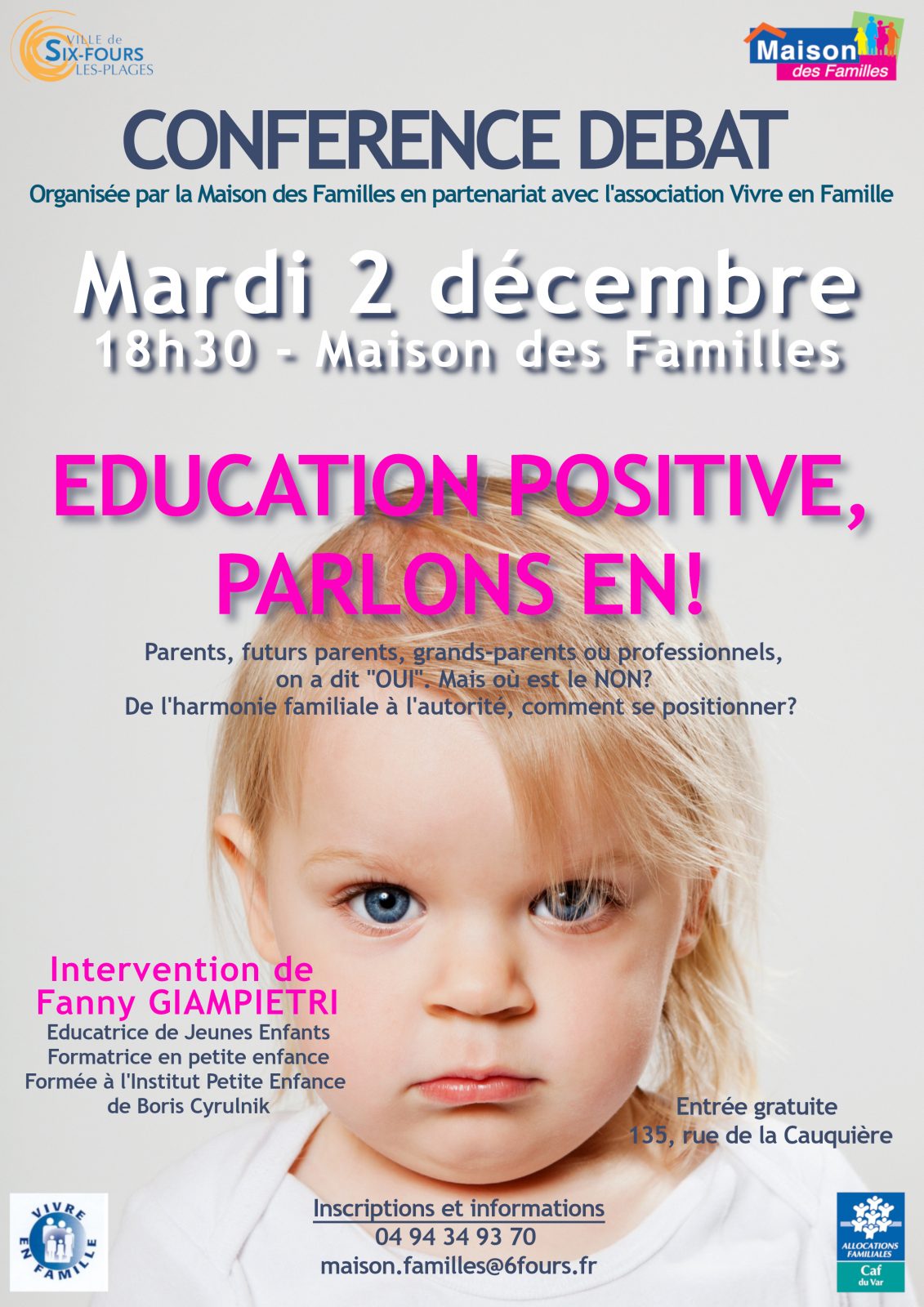Confrence, dbat : ducation positive, parlons en  !