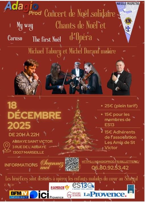 Concert de Nol solidaire : chants de Nol et d'Opra