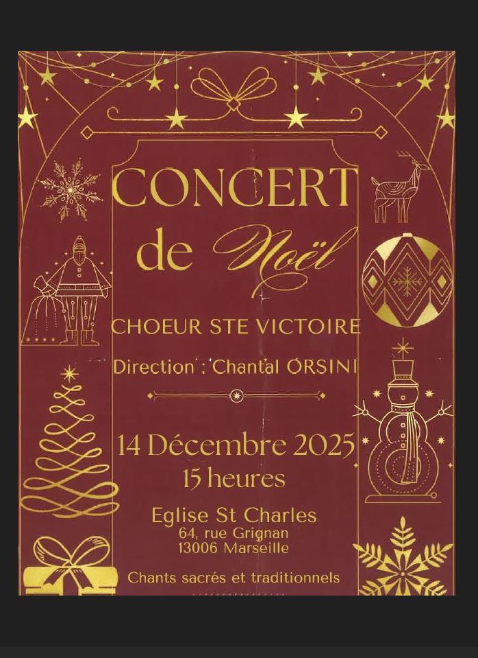 Concert de Nol avec le choeur Sainte Victoire