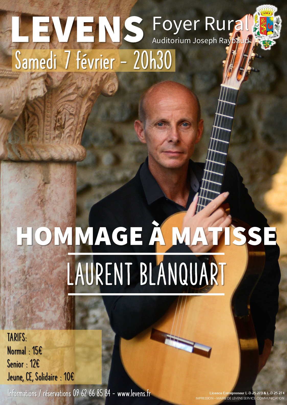 Concert: HOMMAGE  MATISSE - Laurent Blanquart