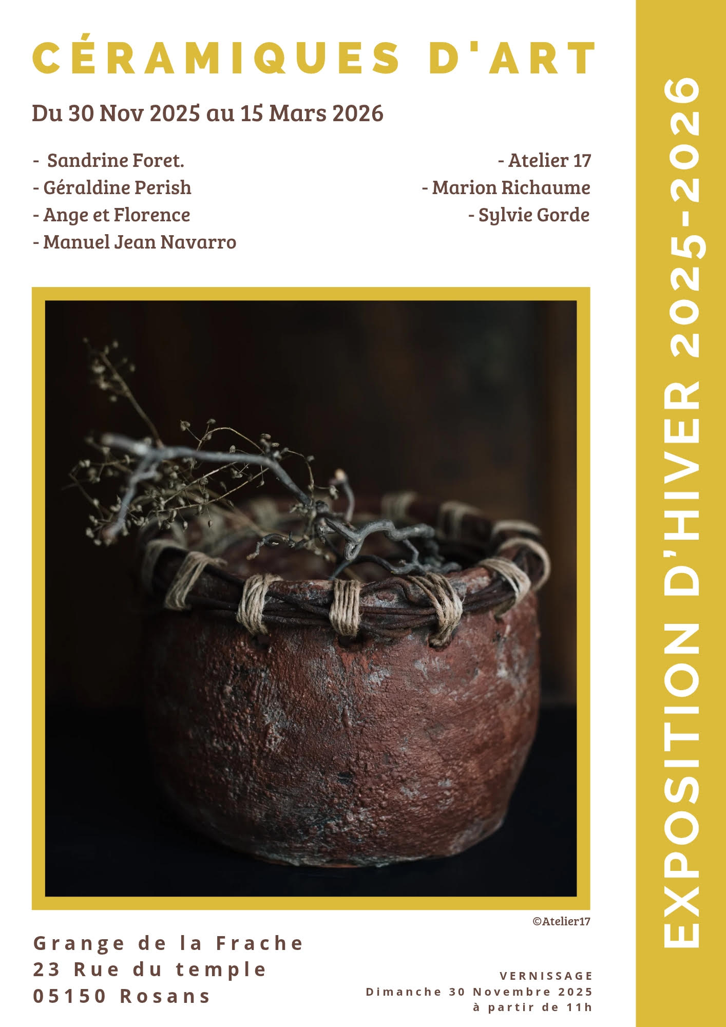 Exposition collective : cramiques d'hiver