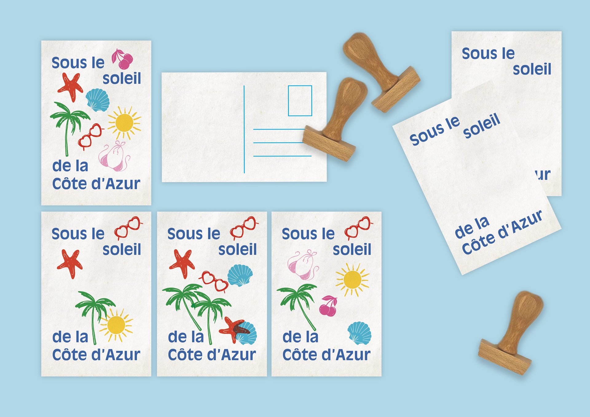 Atelier  Cration de cartes postales rtro   l'Espace culturel dpartemental Lympia - Nice