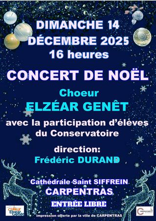 Concert de Nol par le Chur Elzar Gent