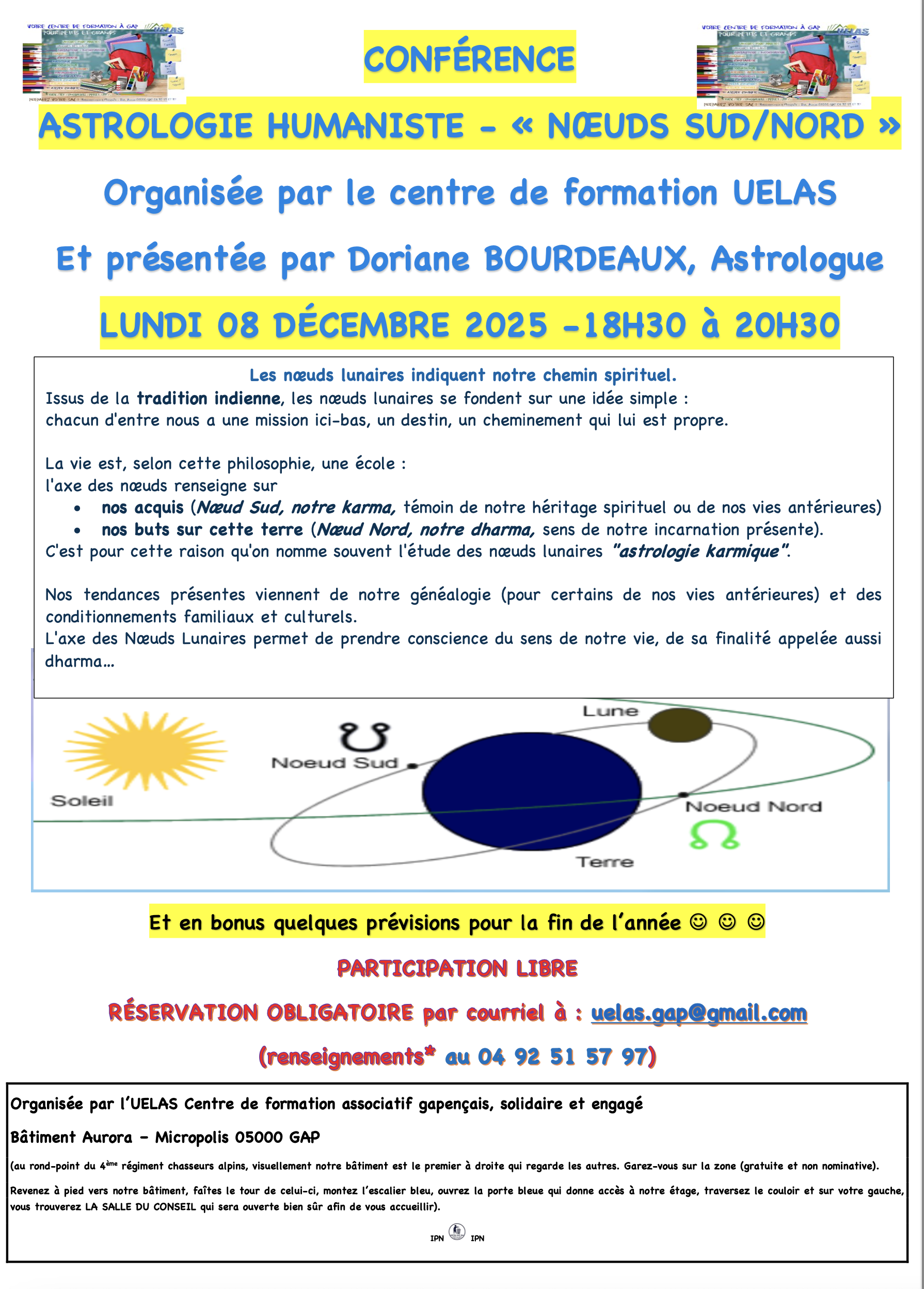 Confrence : astrologie humaniste