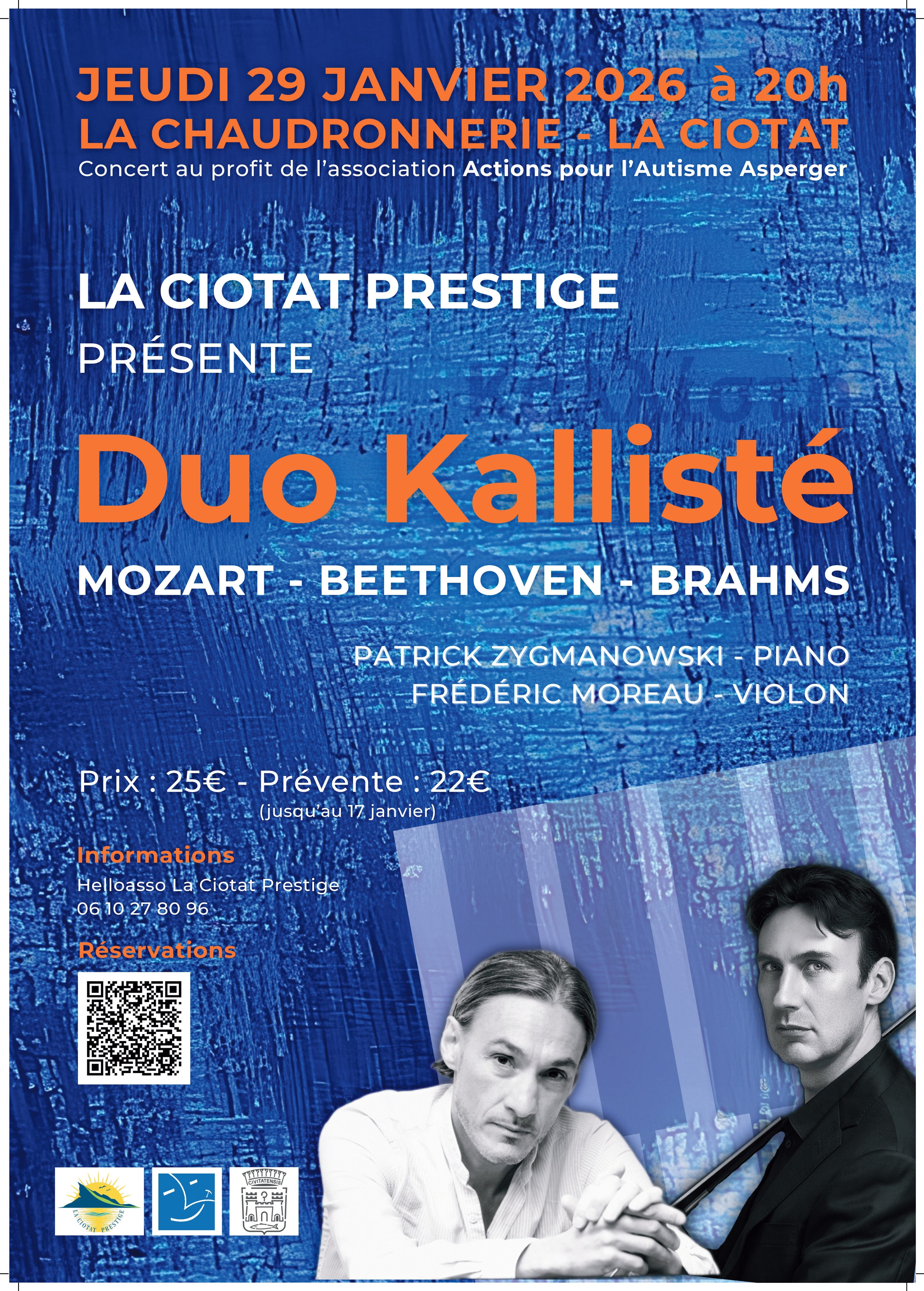 Concert de musique classique du Duo Kallist