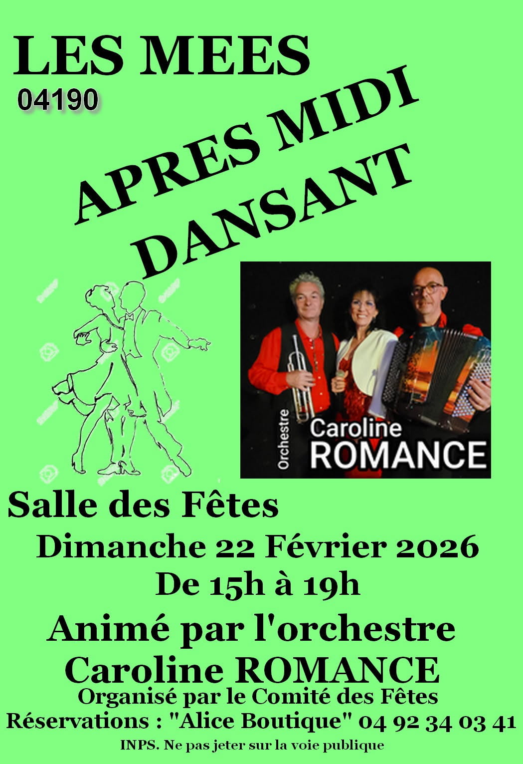 Aprs-midi Dansant avec Caroline Romance