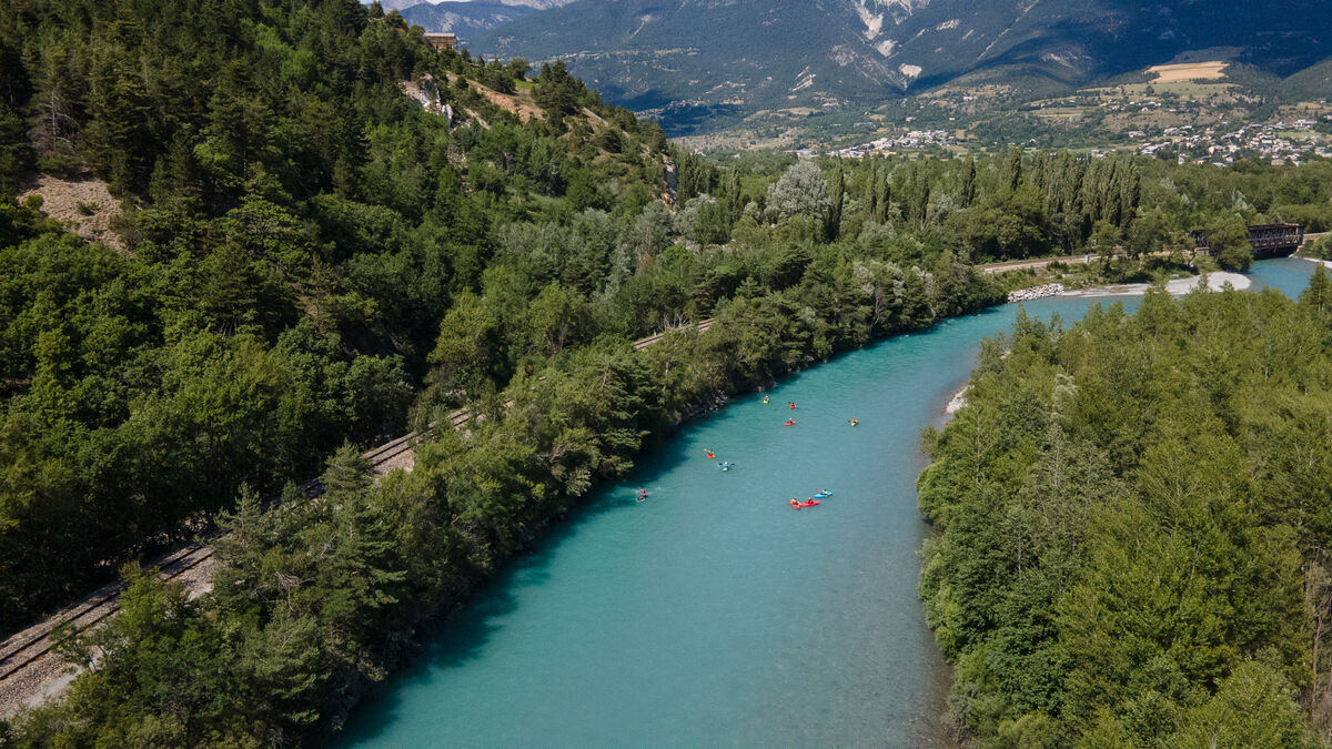 La descente des radeliers de la Durance