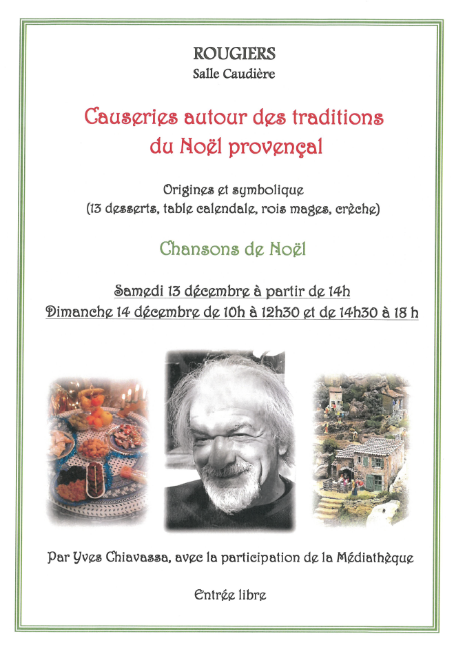 Rencontre, causerie : Les traditions du nol provenal