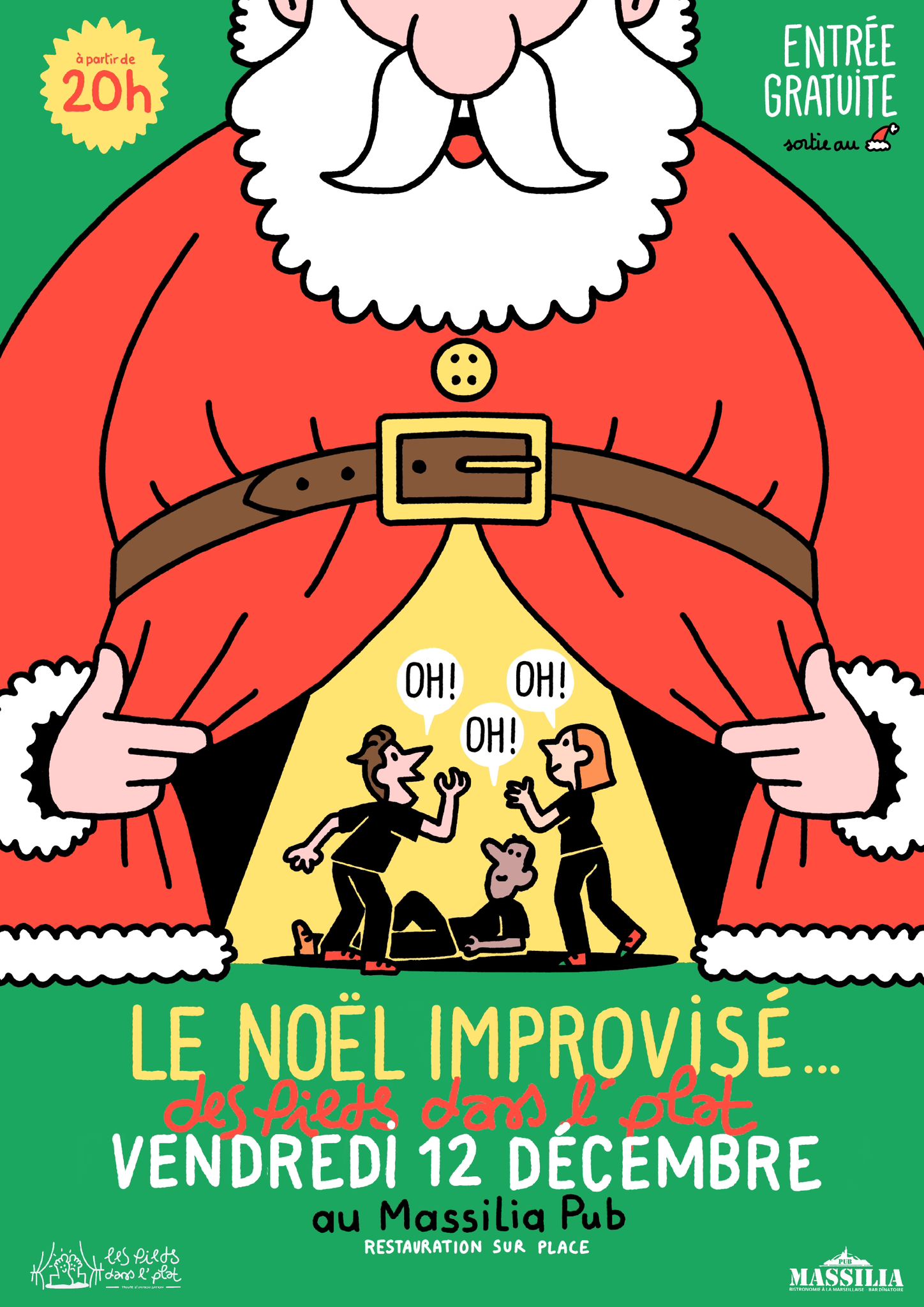 Cabaret d'improvisation : Le Nol improvis des Pieds Dans L'Plat !