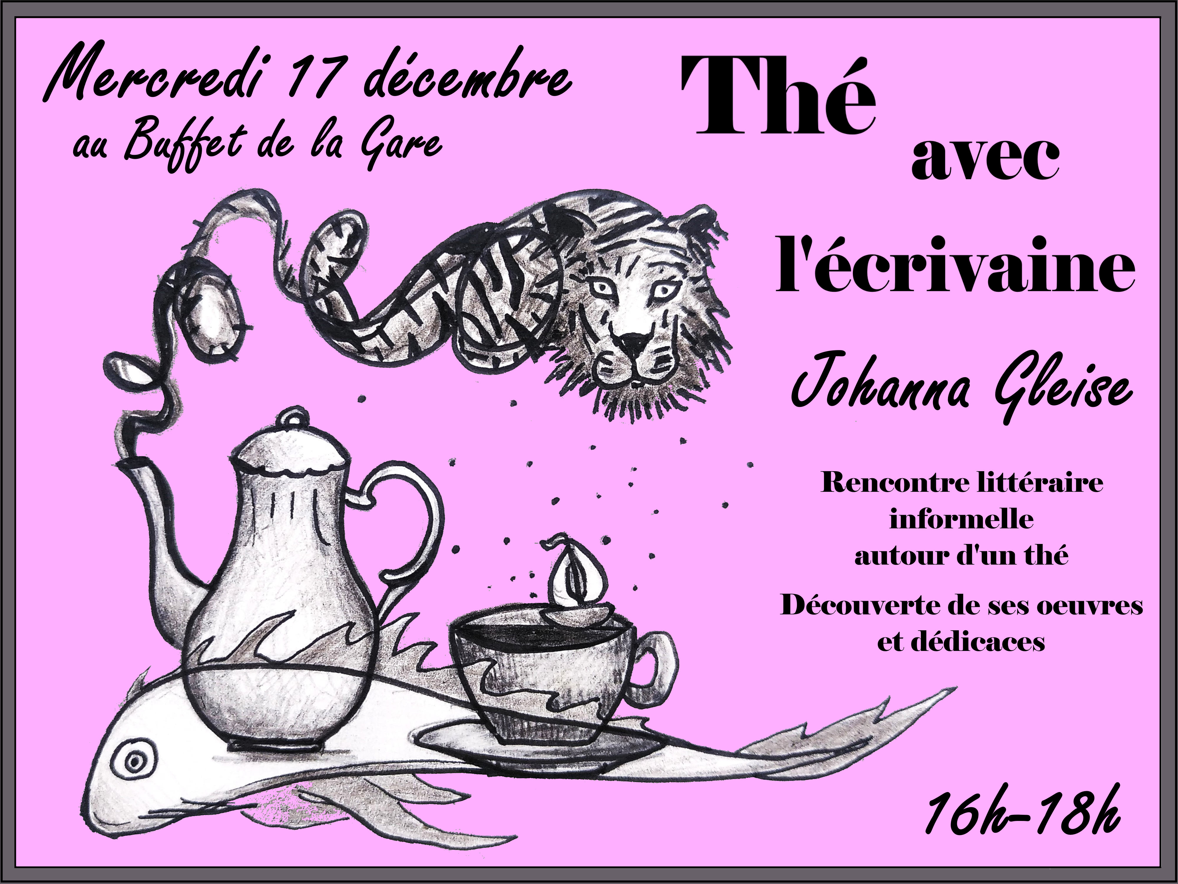 Th avec l'crivaine Johanna Gleise