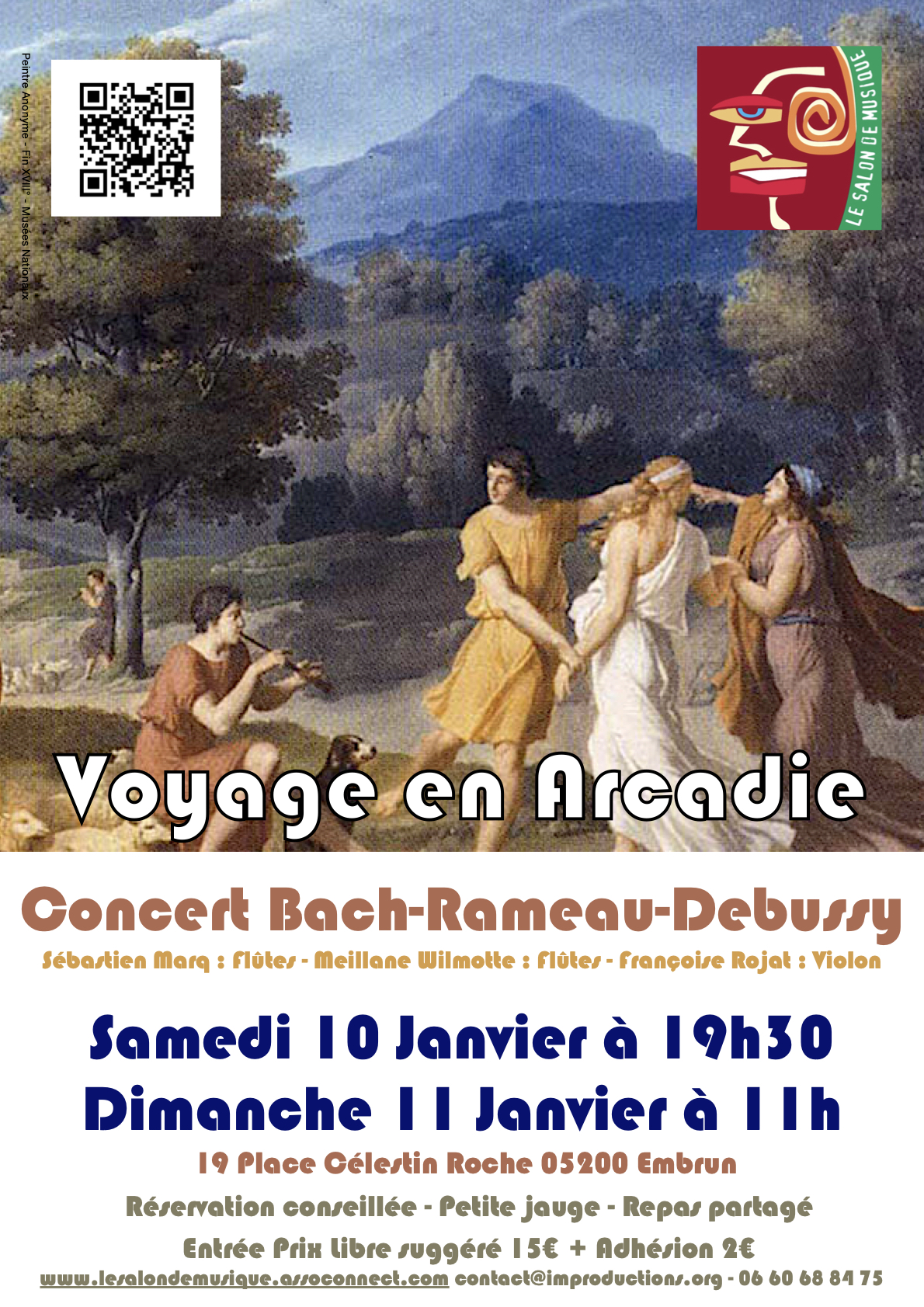 Concert Bach, Rameau et Debussy 