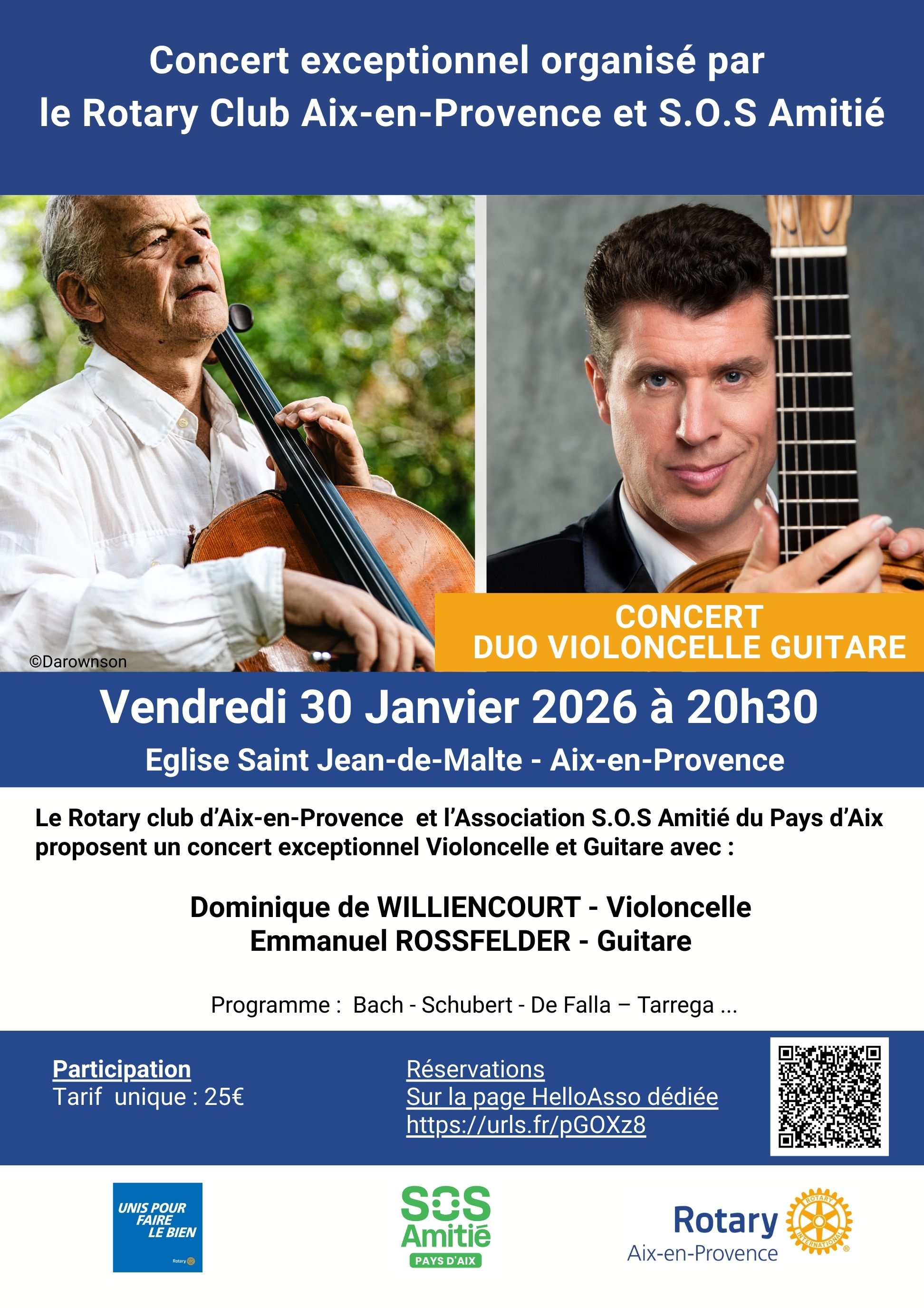 Concert : Violoncelle et Guitare