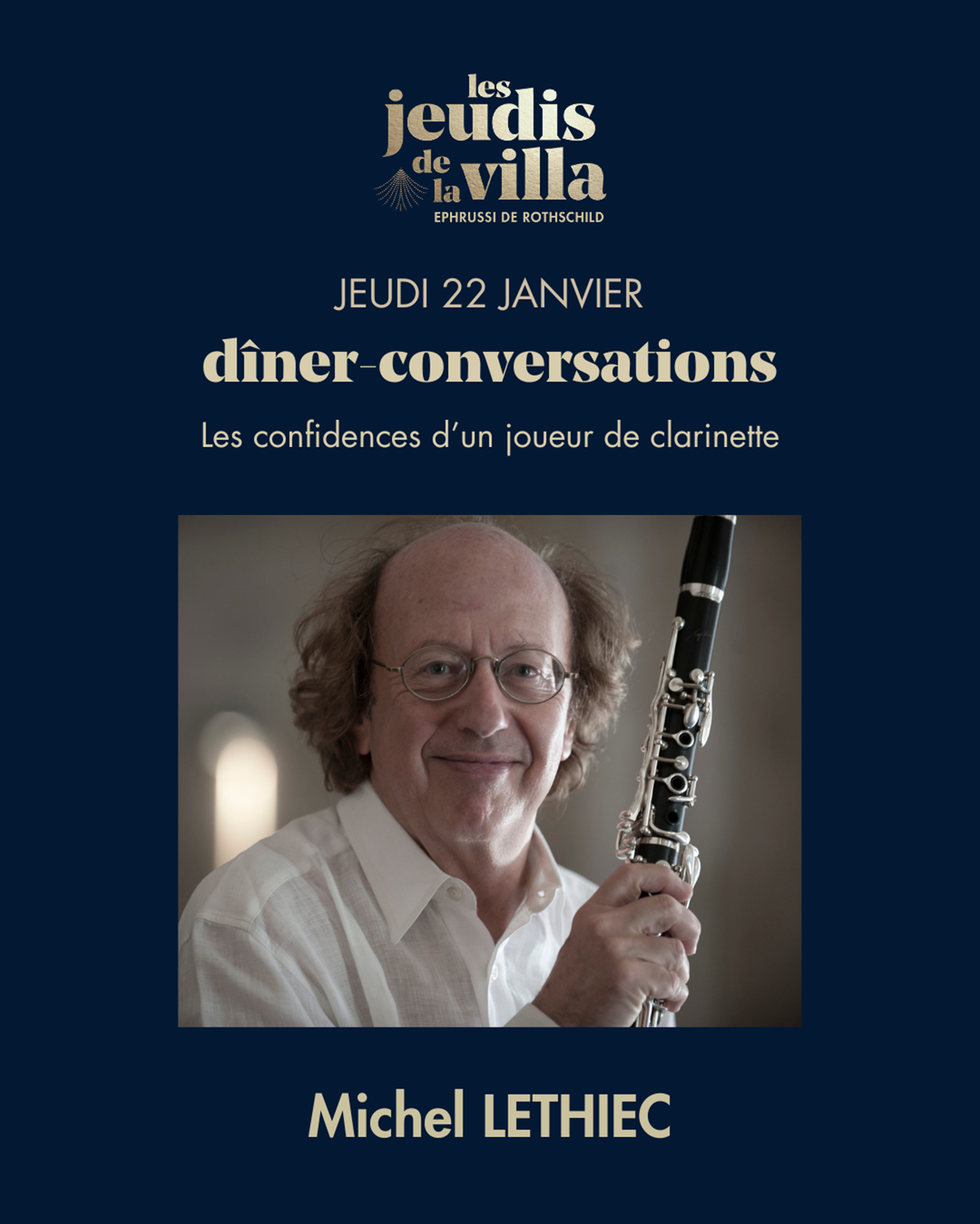 Les Jeudis de la Villa - Michel Lethiec : Les confidences dun joueur de clarinette