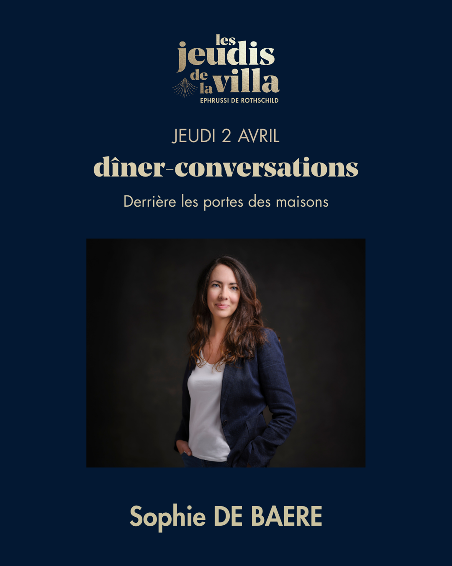 Les Jeudis de la Villa - Sophie De Baere : Derrire les portes des maisons