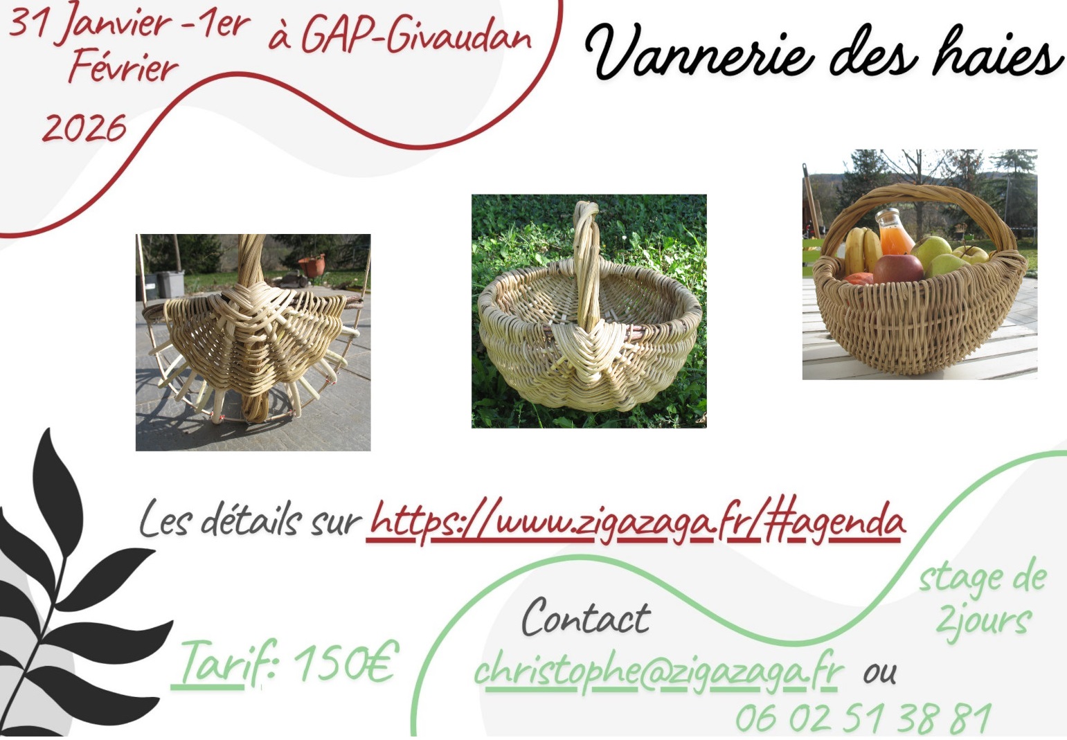 Stage de vannerie des haies