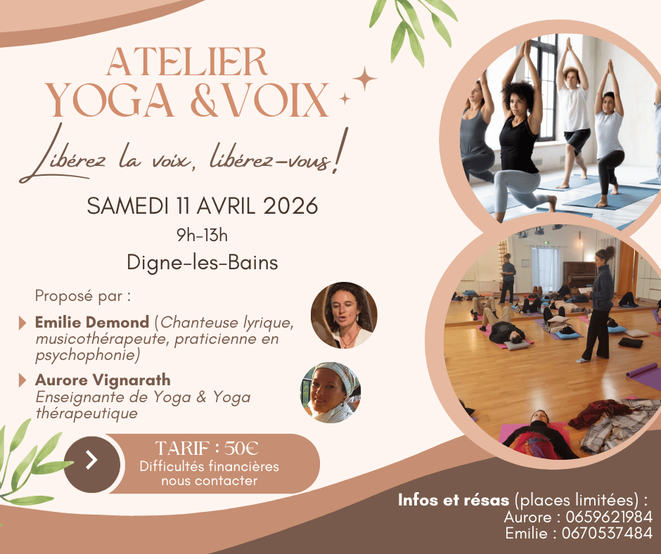 Atelier Yoga et chant : Librez la voix, librez-vous!