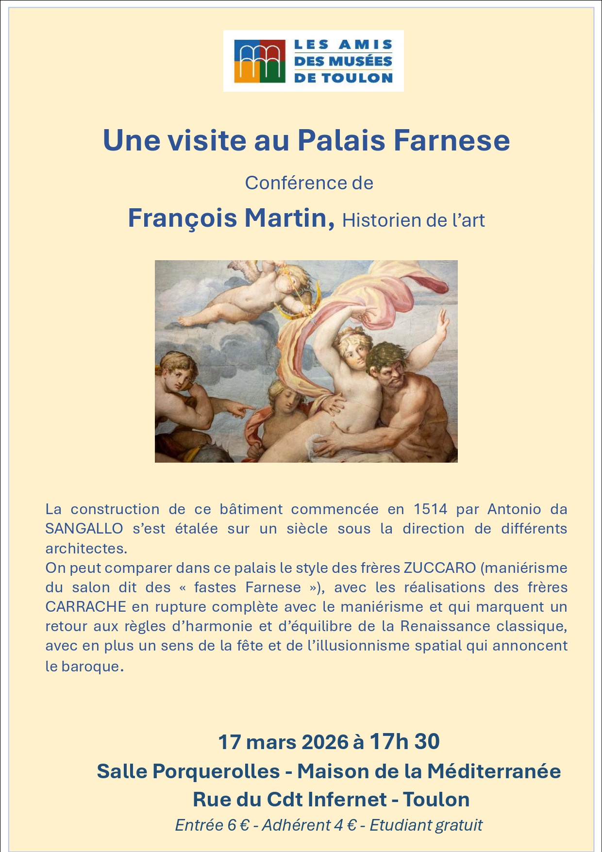 Conf�rence - Une visite au Palais Farnese