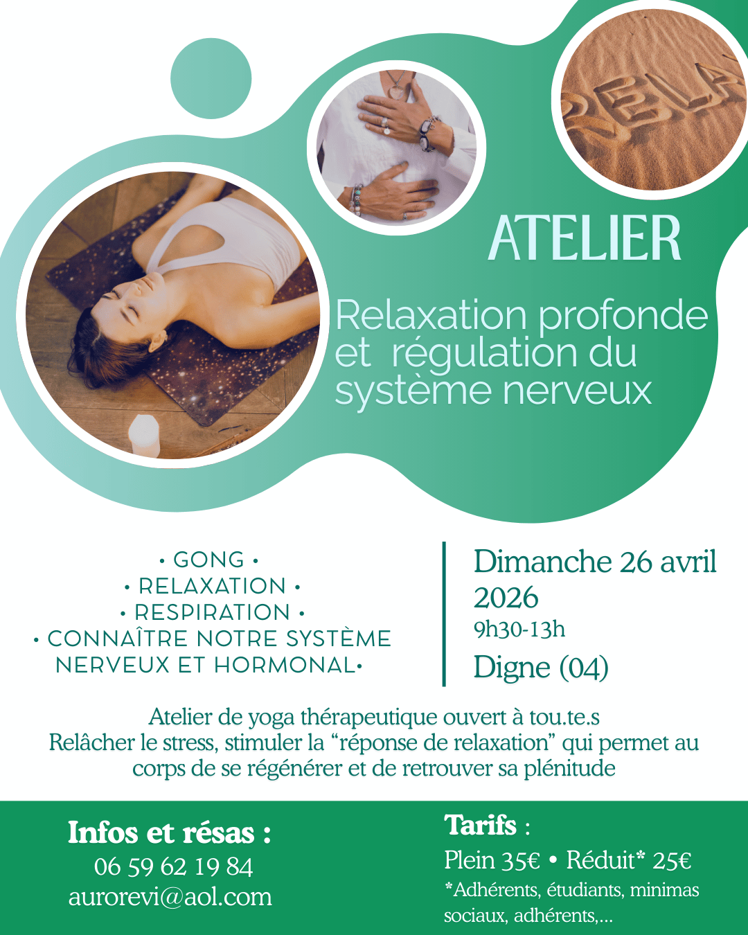 Atelier Relaxation profonde et rgulation du systme nerveux