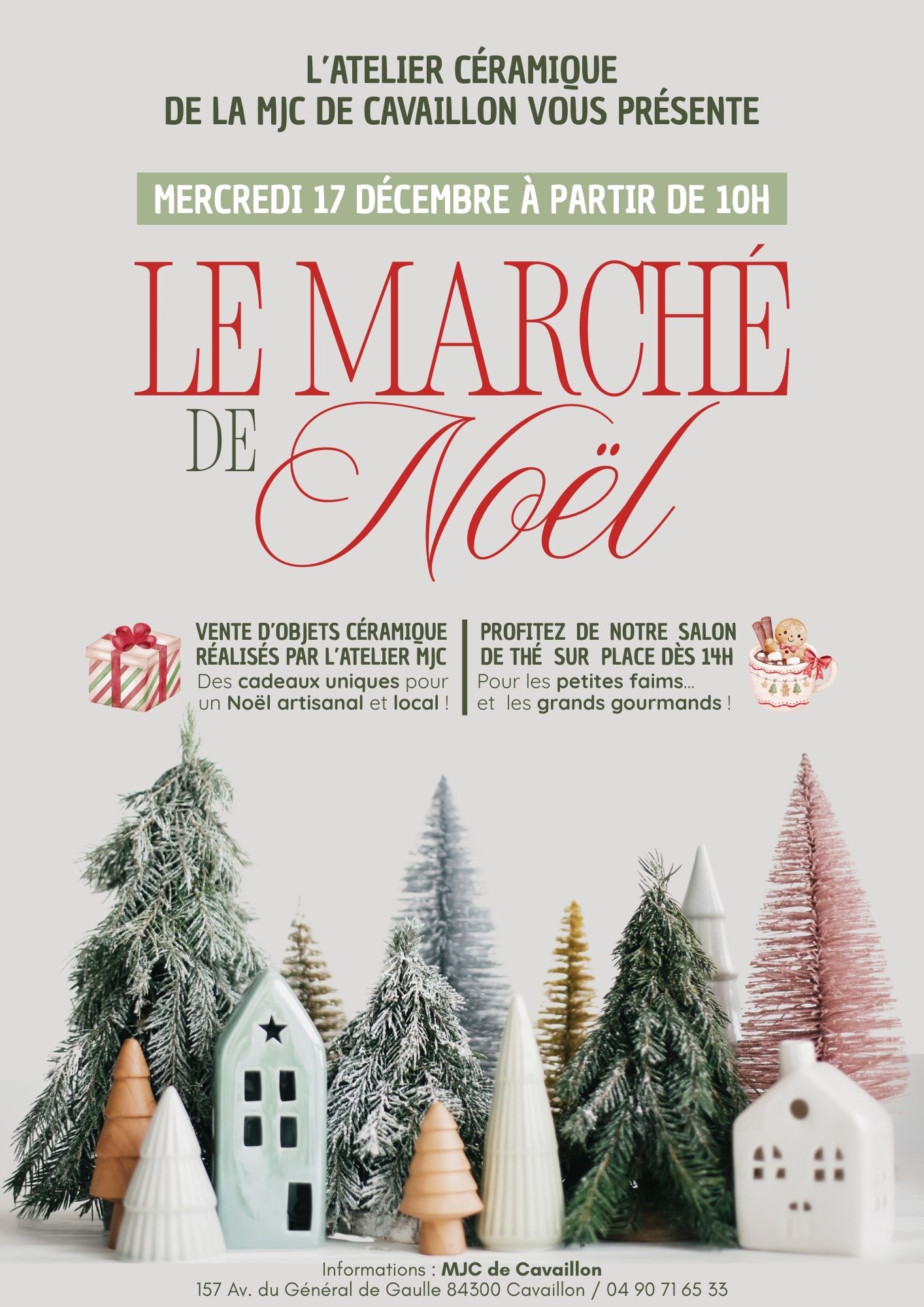Le march de Nol de l'atelier cramique de la MJC