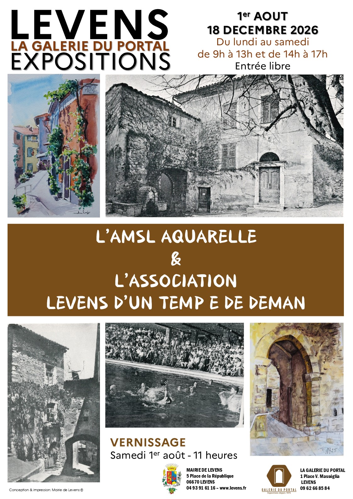 Expositions de l'AMSL Aquarelle et de l'association 