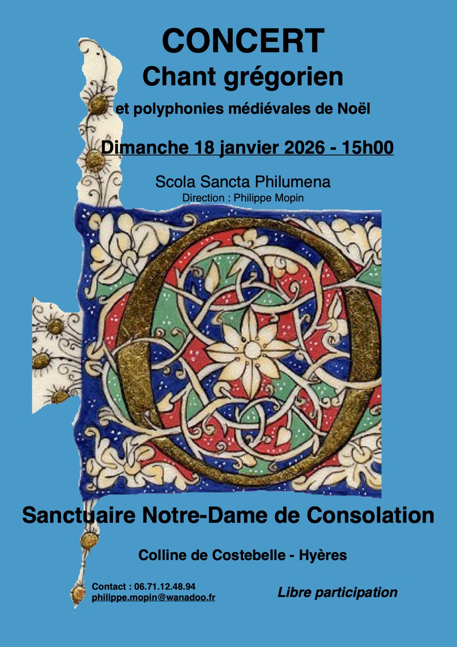 Concert de chant grgorien et polyphonies mdivales