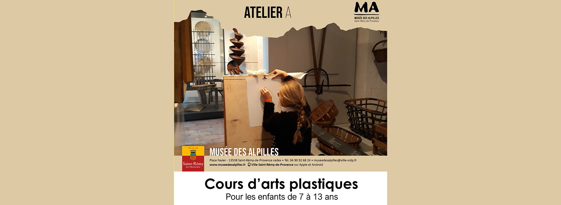 Cours d'arts plastiques au Muse des Alpilles