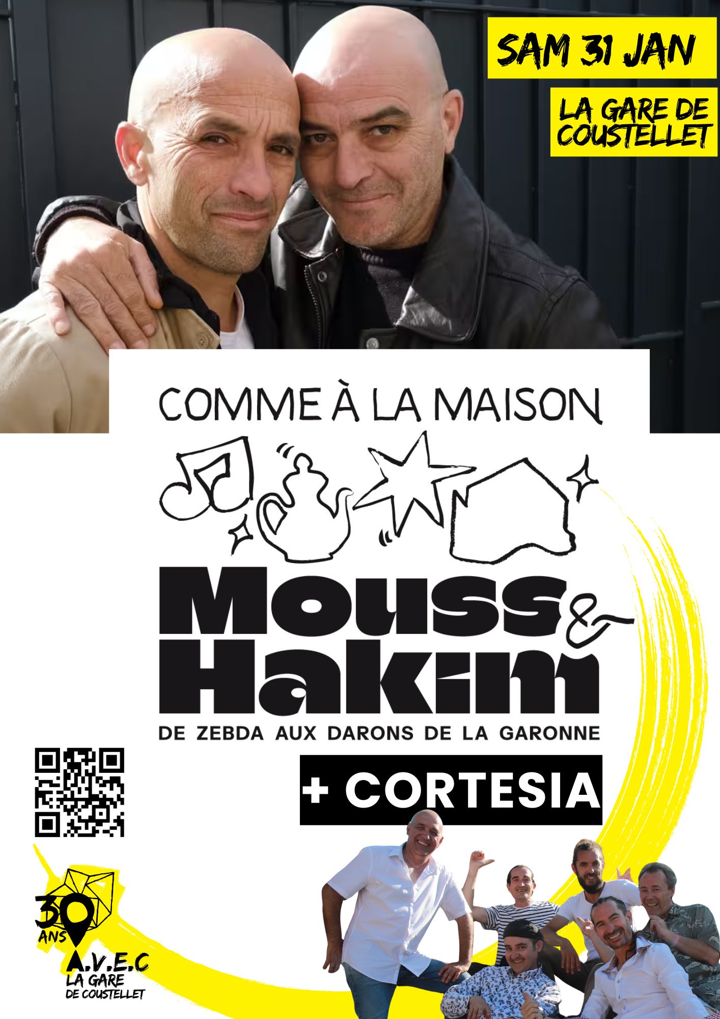 Mouss&Hakim + Cortesia - Concert