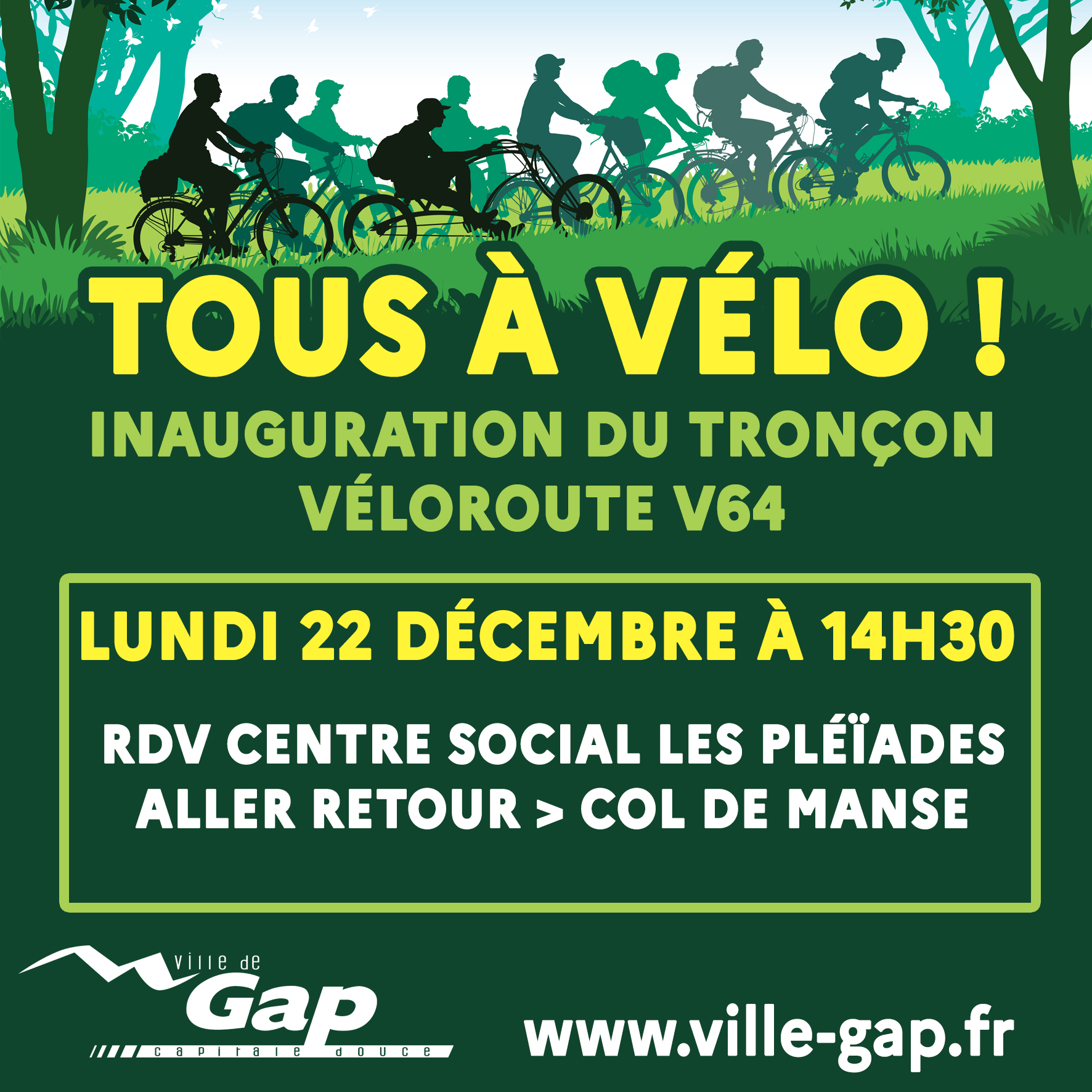 Tous � v�lo - Inauguration d'un tron�on de la v�loroute V64