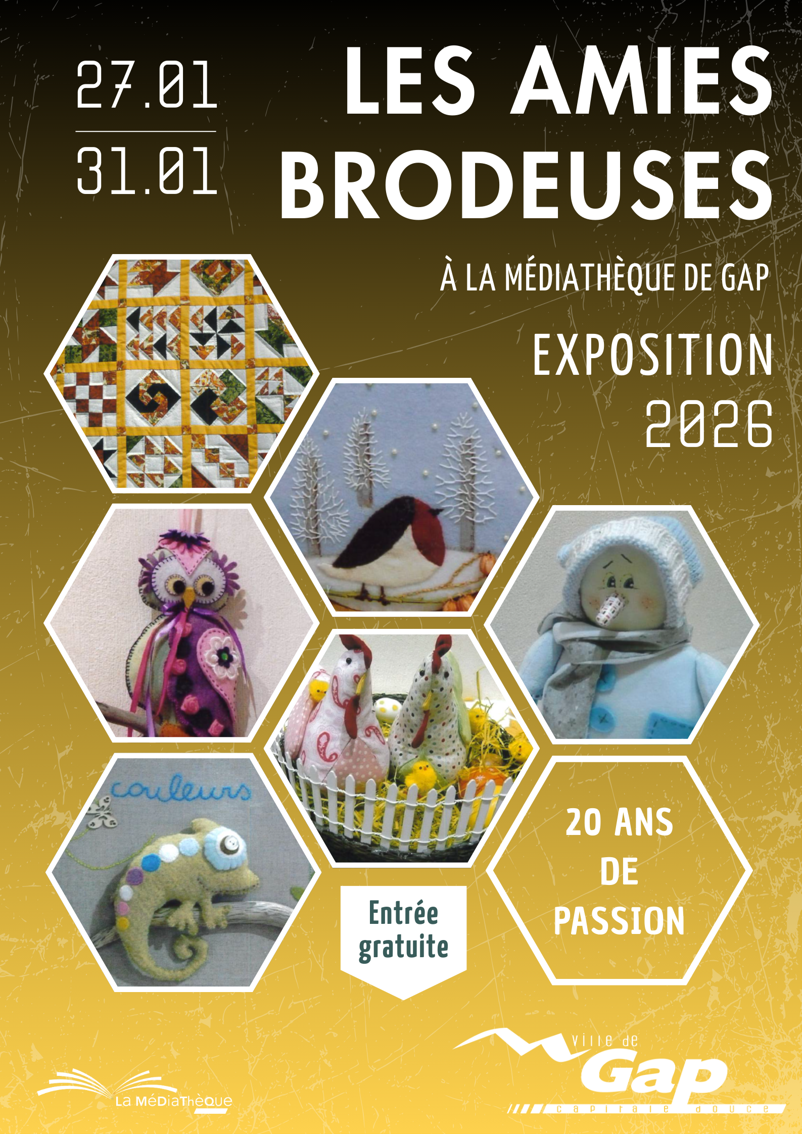 D�monstrations & ateliers d�couvertes de la broderie