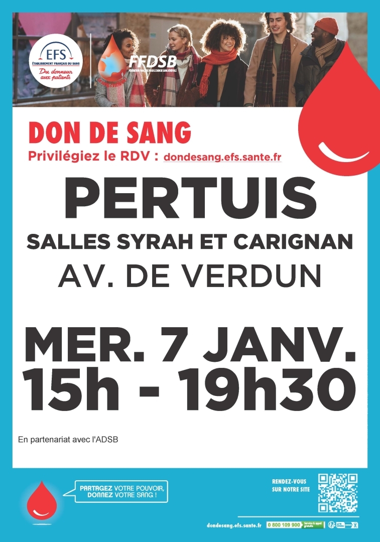 Collecte de sang EFS : Don de sang
