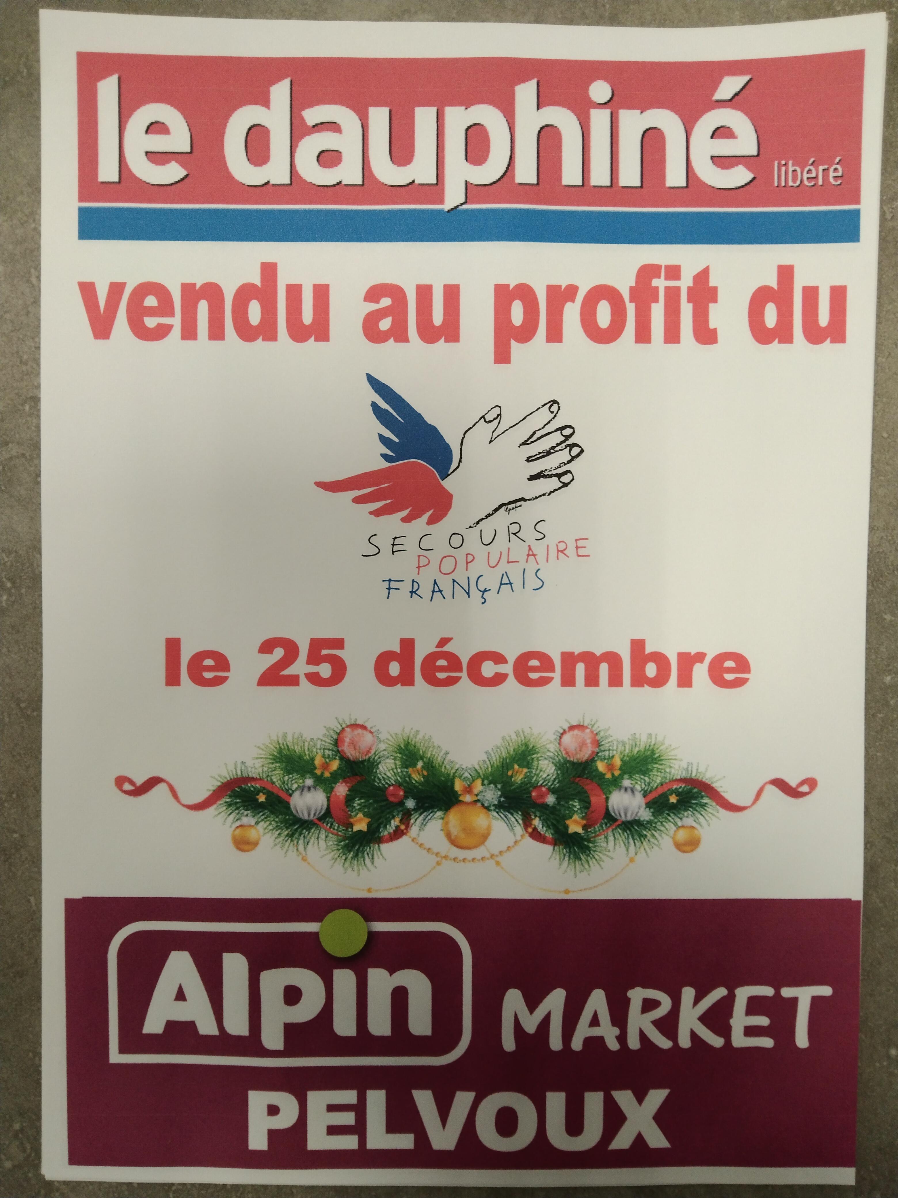 Vente du journal le Dauphin� au profit du Secours Populaire