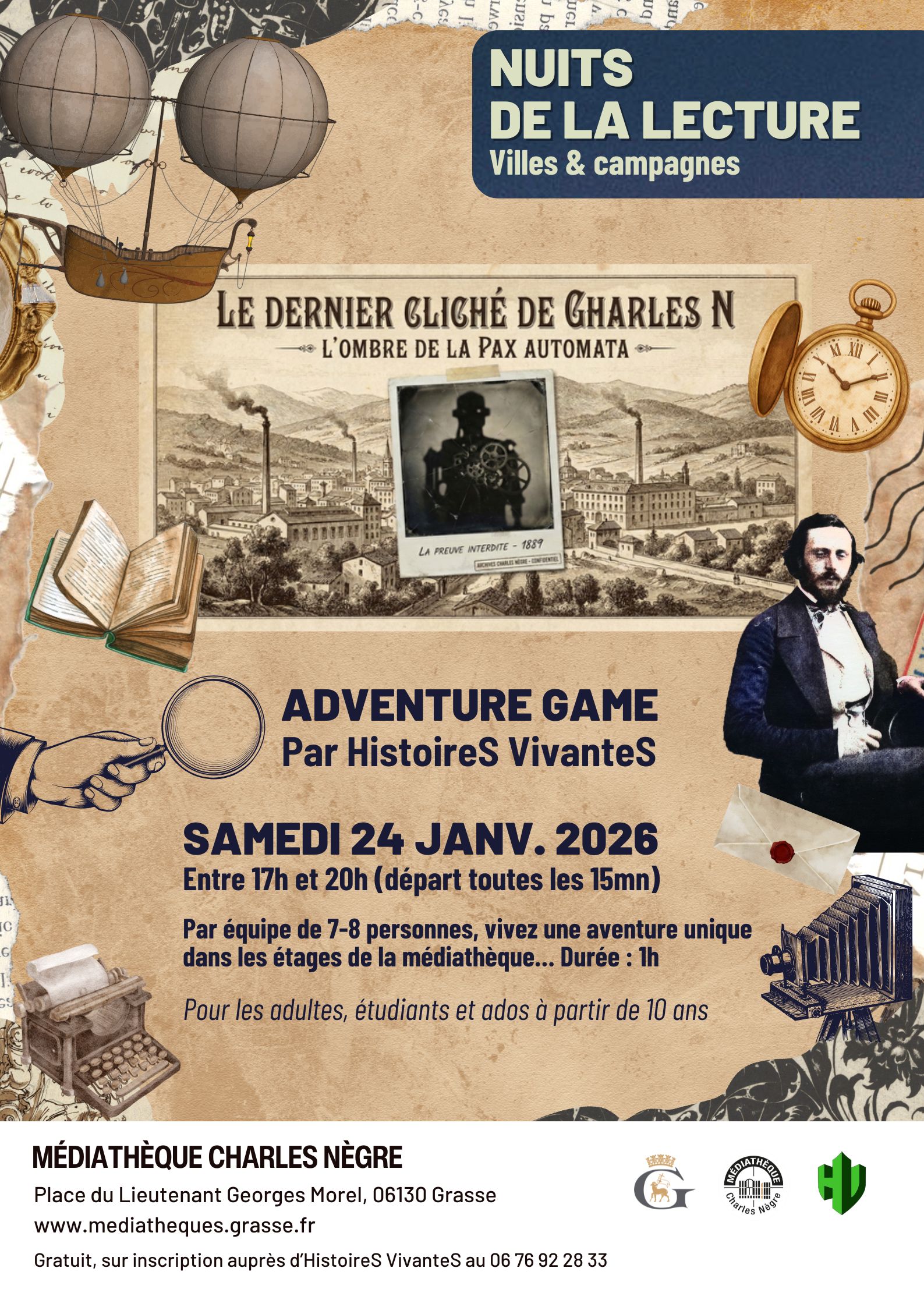 Adventure Game - Nuits de la lecture Grasse