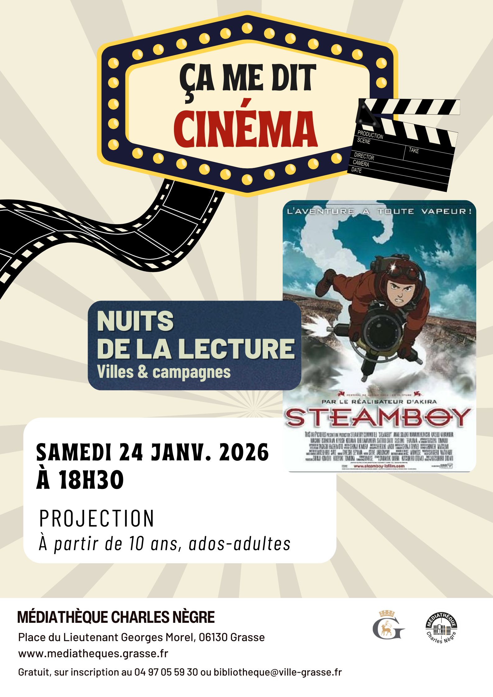 �a me dit cin�ma - Nuits de lecture