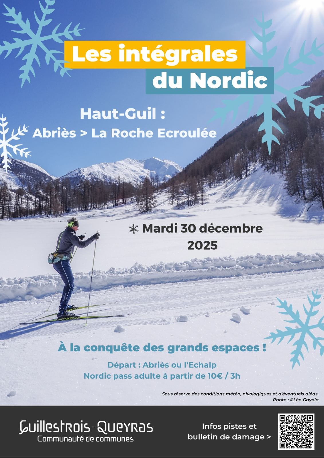 Les int�grales de l'espace nordique du Queyras - Le haut Guil