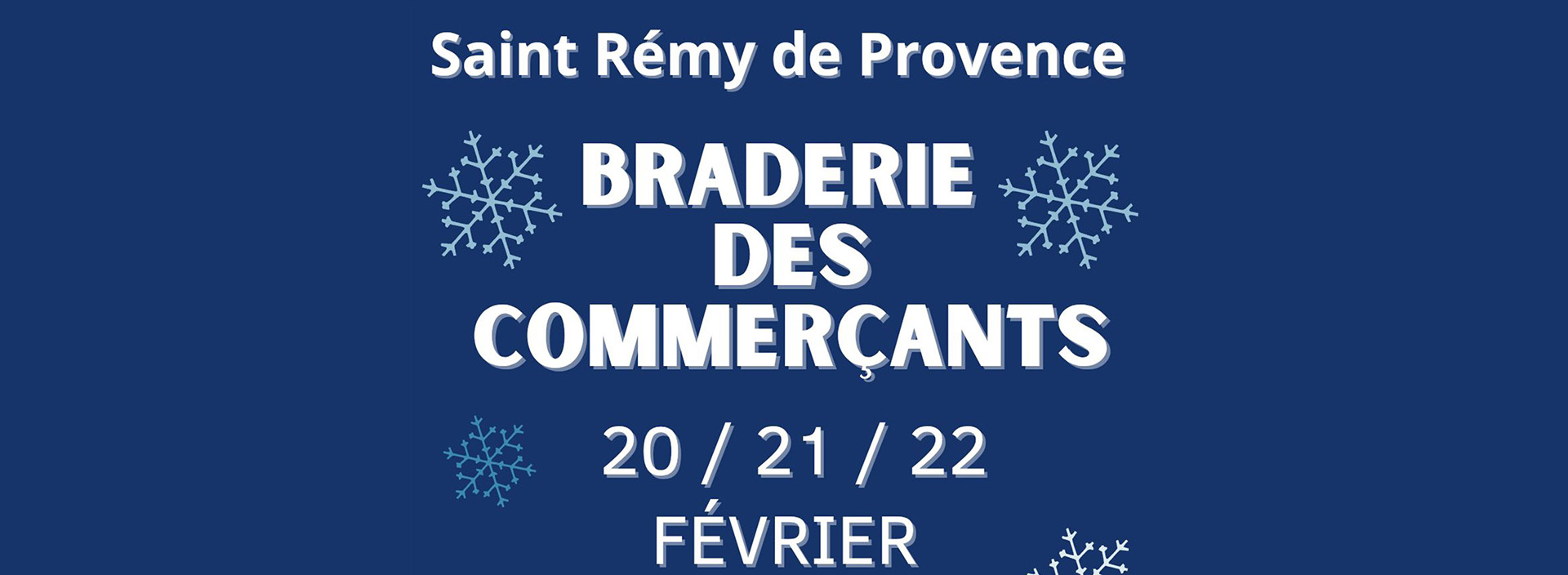 Braderie d'hiver des commer�ants � Saint-R�my-de-Provence
